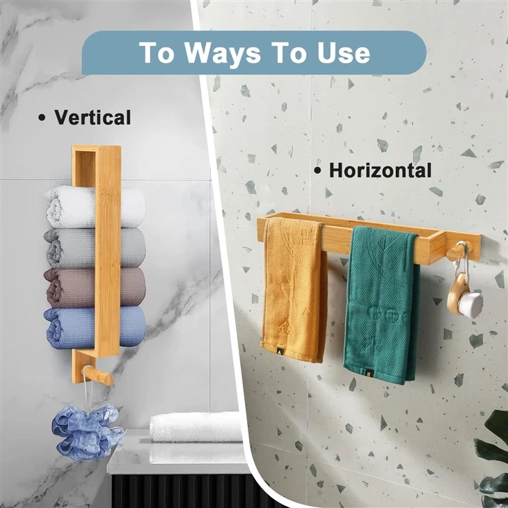 Bamboo Wall Towel Holder factory